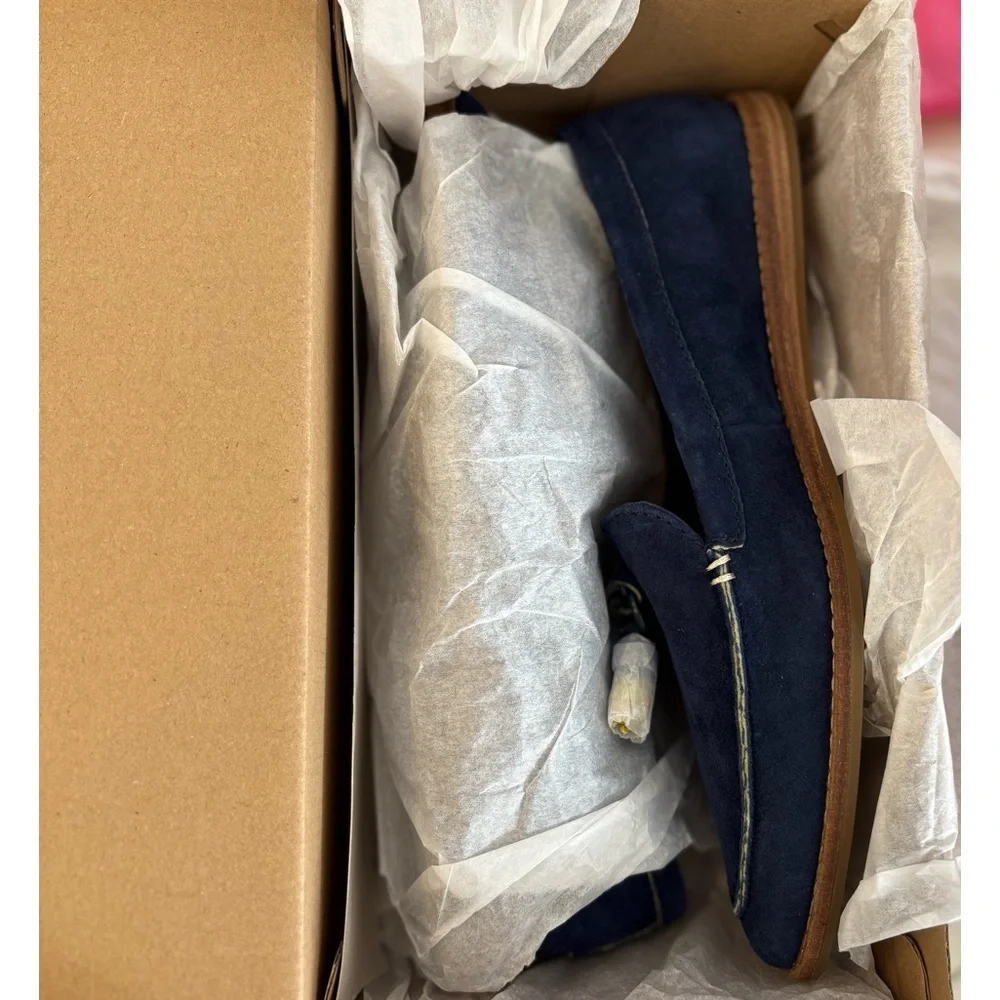 SPERRY NWT Saybrook Painted Tassel Leather Loafer in Navy Sz 7 & 7.5